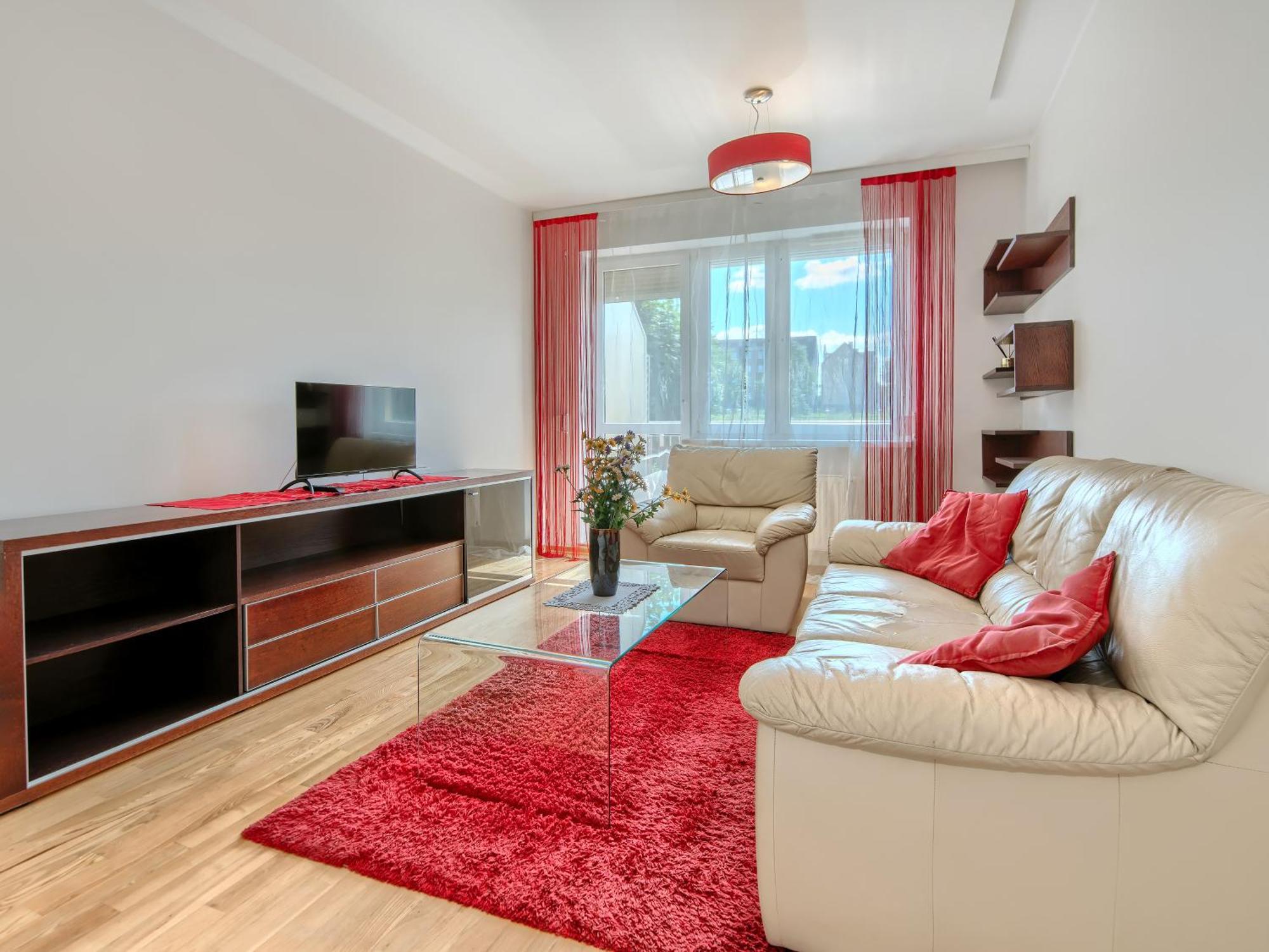 Rogalinska - Parking, Balcony&workspace - By Rentujemy Apartment Danzig